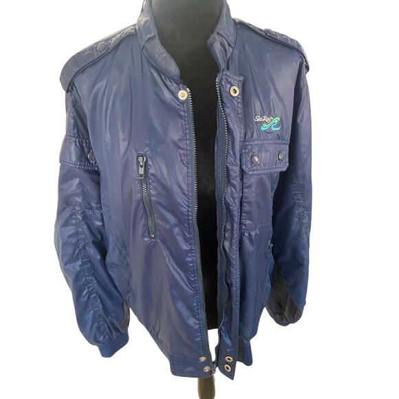 Retro Nautical Vintage 70's Sea Ray Boating Windbreaker Men’s Jacket XL - Picture 1 of 15